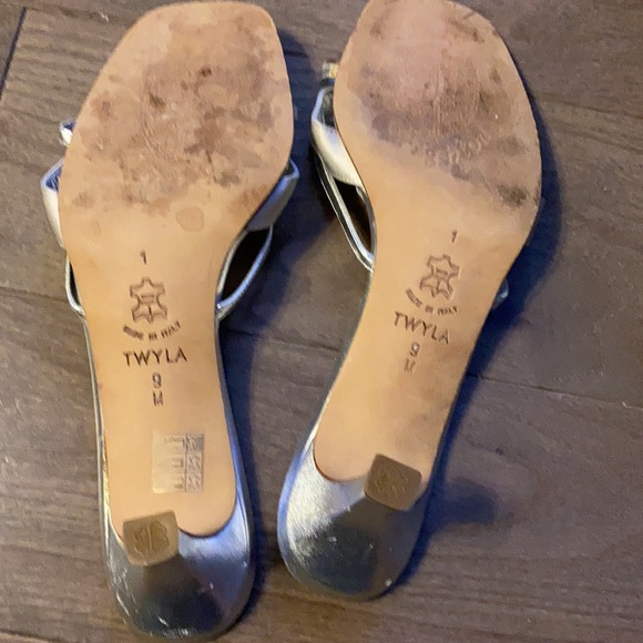 Brighton 2” Silver Sandals w/Rhinestone Twyla-9 - Picture 4 of 4